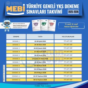 MEBİ Deneme Takvimi